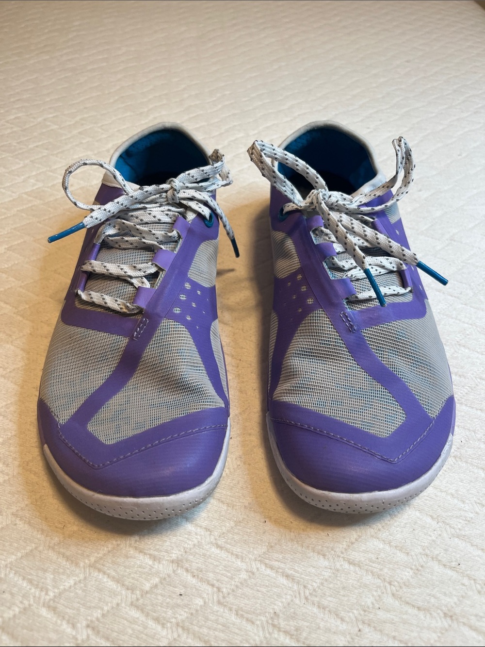 Skora Phase-X Women’s Running Lace-Up Sneakers in Purple and Gray, 8.5